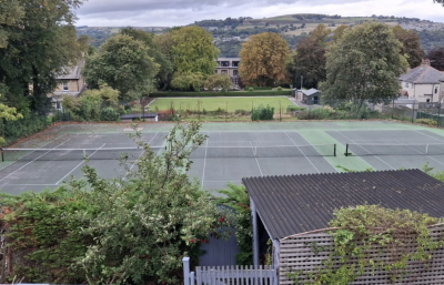 Tennis courts at St Peter's Tennis Club, Shipley